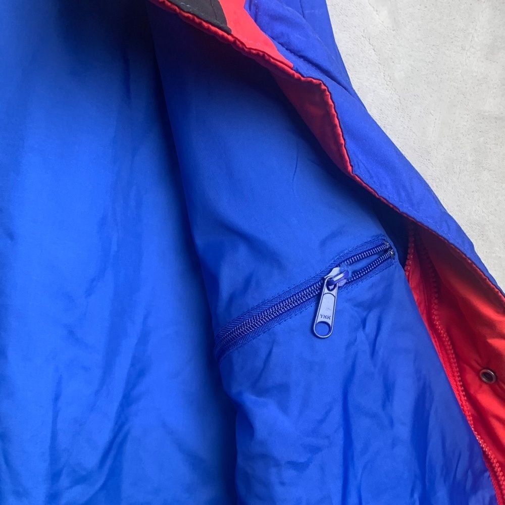 WOOLRICH | LARGE Men CASUAL LIGHTWEIGHT JACKET | COLOR BLOCK RED ROYAL BLUE 1604 - Picture 10 of 16